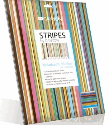 Notebook Sticker Stripes