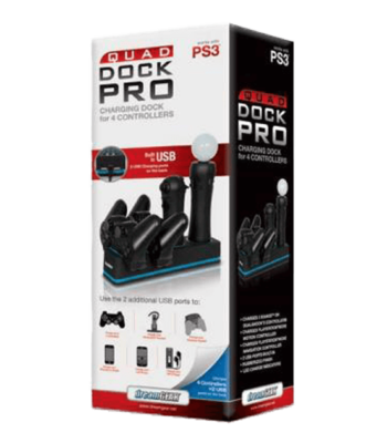 DreamGear Quad Dock Pro For Ps3 Joystic and move