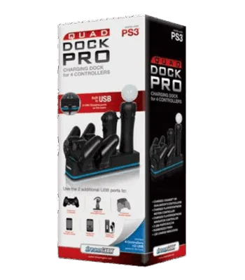 DreamGear Quad Dock Pro For Ps3 Joystic and move