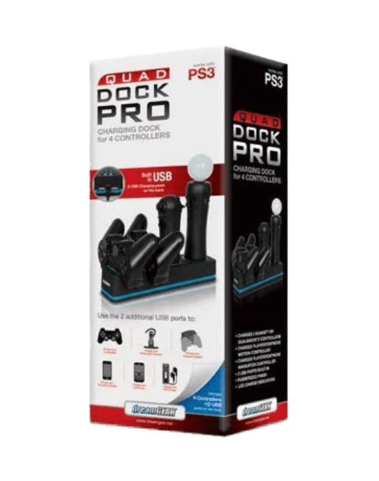 DreamGear Quad Dock Pro For Ps3 Joystic and move DreamGear Quad Dock Pro For Ps3 Joystic and move