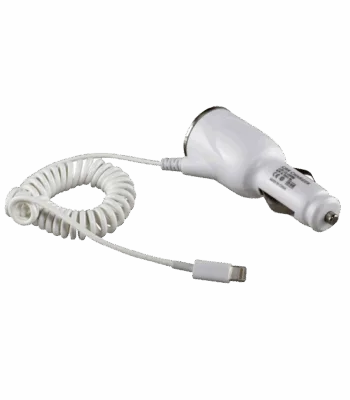 Lightning Cable Car Charger for iPhone 5 and iPad
