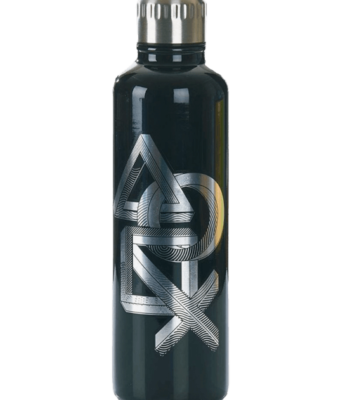 PlayStation Metal Water Bottle Stainless Steel - Black